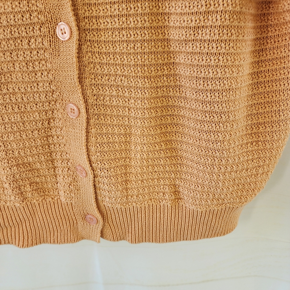 Self Contrast Ruffle Collar Cardigan Sweater - Picture 6 of 12